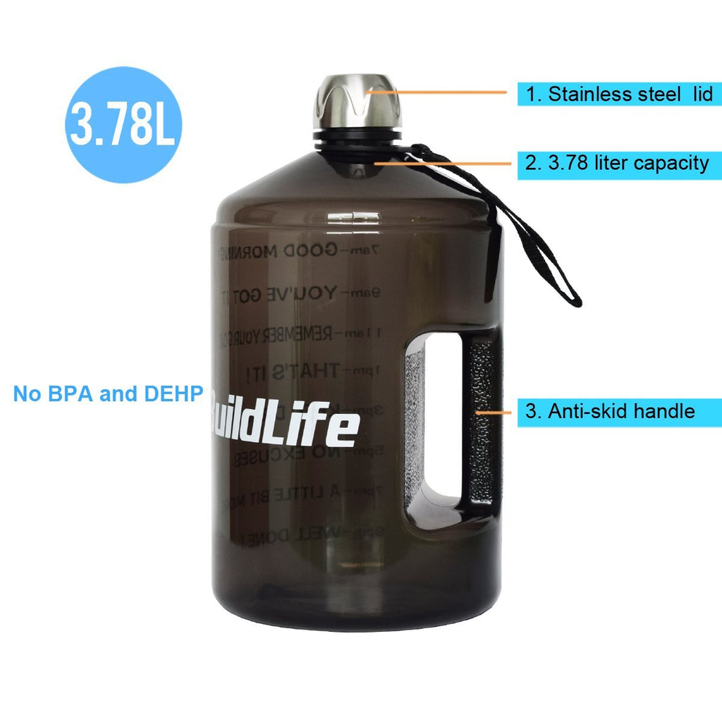 Stainless Steel 1.3 Litre Water Bottle Soft Pink BPA free Metal Gym Wa