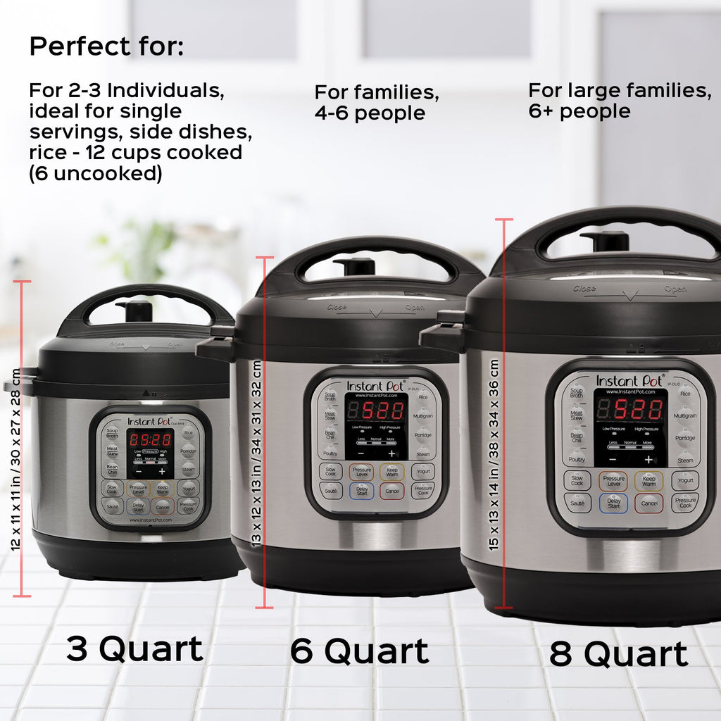 Instant Pot LUX mini 3-Quart 6-in-1 Multi-Use Programmable Pressure Cooker,  Slow Cooker, Rice Cooker, Sauté, Steamer, and Warmer 
