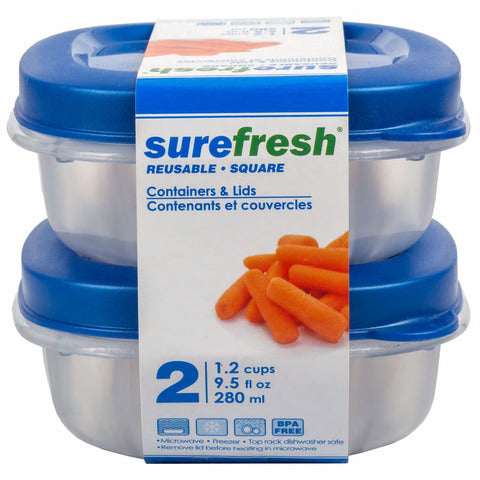 Sure Fresh SFD 739ml Round Food Container - 3 ct